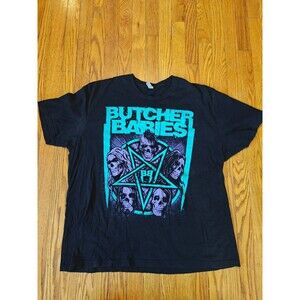 Butcher Babies Metal Band Merch Pentagram Graphic T Shirt Adult XXL